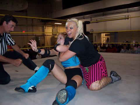 Hailey Hatred (blonde) is in my review.  We need more cheesecake in PWO!