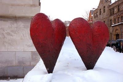 Digging the hearts out of the snow was part of the Hart Dungeon training.